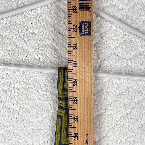 Ermenegildo Zegna Abstract Mens Tie Handmade Gold 3.75" x 60" Silk Made in Italy - Picture 8 of 8